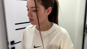 The roommate decided to help clean up Paid her back with sex