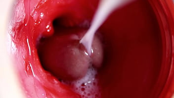 CAMERA INSIDE PUSSY POWERFULL CUM IN PUSSY! BEST Internal ASMR in 4K MORE SPERM