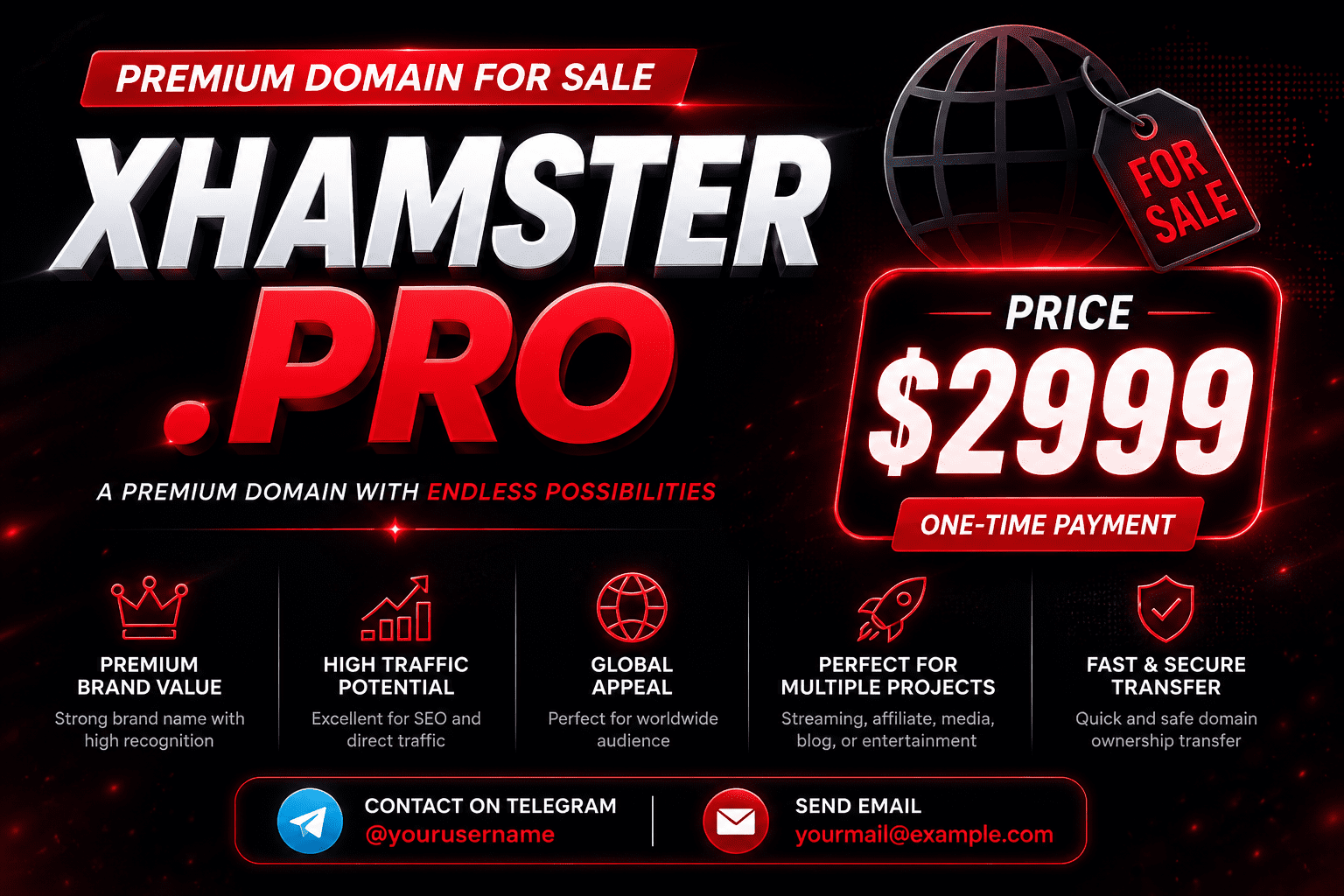xhamster.pro Domain For Sale